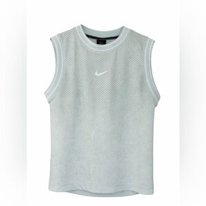 Nike Mesh Sleeveless Tank Top Mint Green Athletic Swoosh Logo